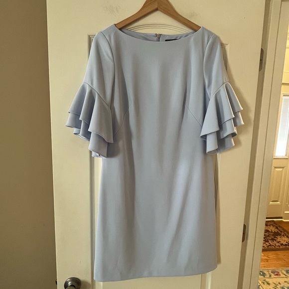 Ralph Lauren Dresses & Skirts - Lauren Ralph Lauren Light Blue Ruffle Sleeve Dress Women’s Size 8